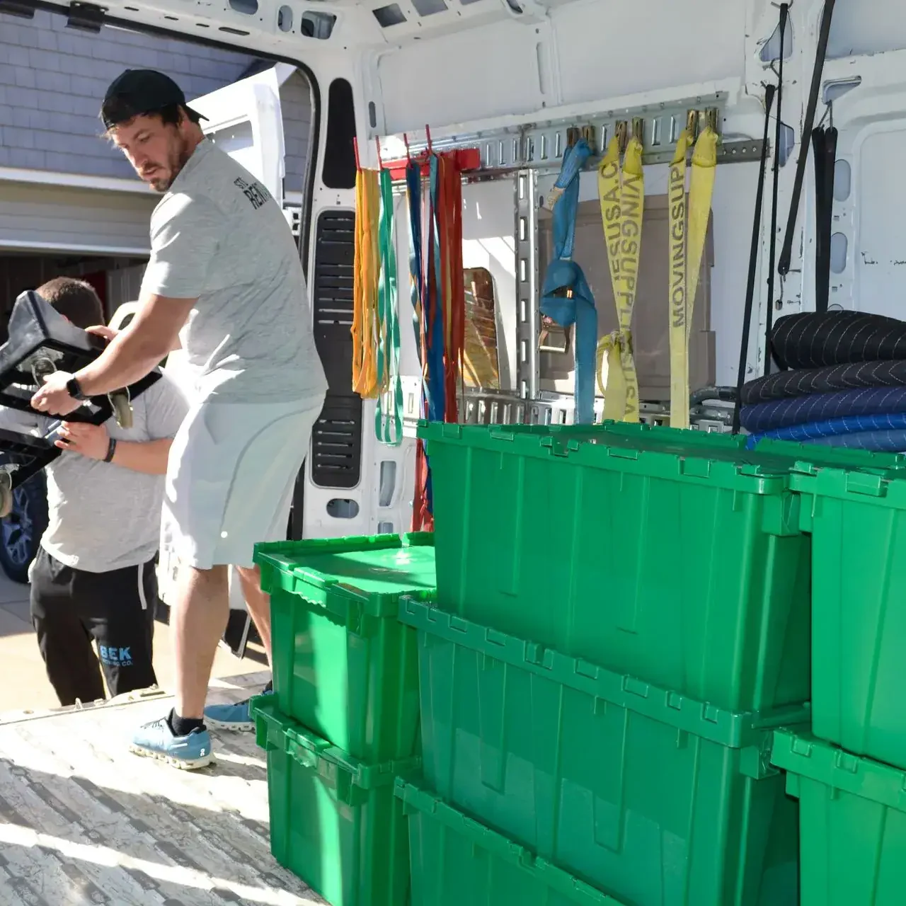 stl rent a box crates packed in moving van stl rent a box crates packed in moving van