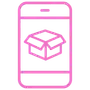 mobile box order icon pink mobile box order icon pink